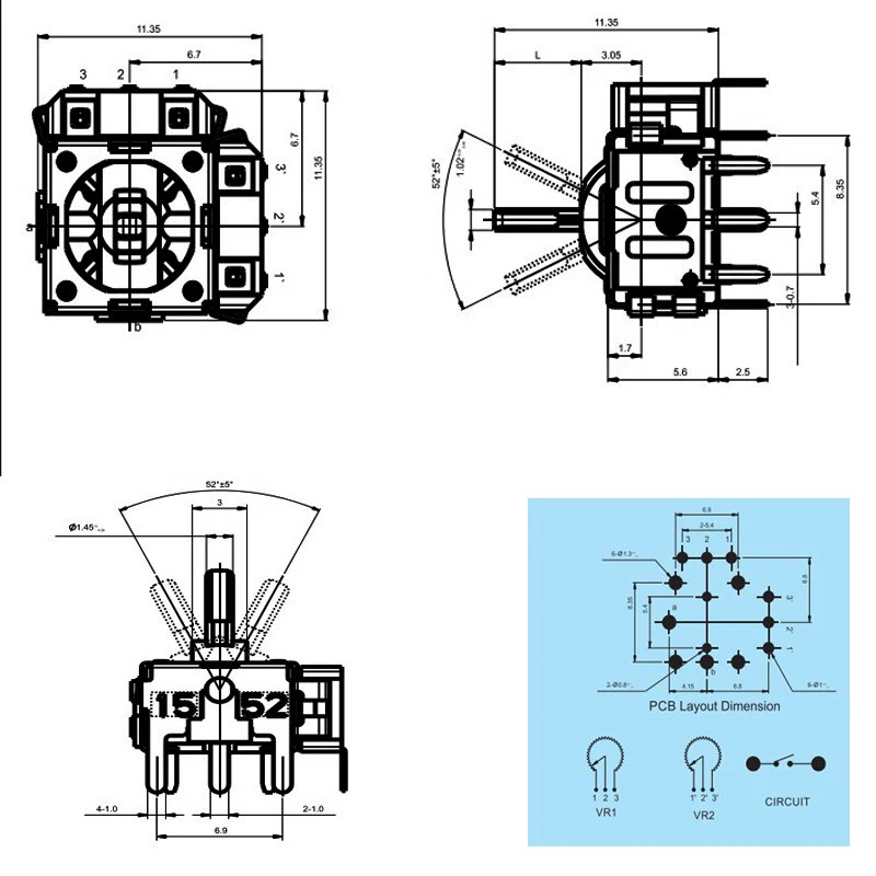 1 шт. новый высококачественный компактный джойстик стыковочный контроллер Lndex