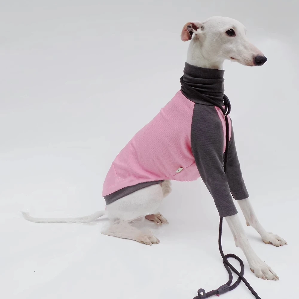 Одежда для собак средней длины весна-лето футболка с высоким воротом борзых