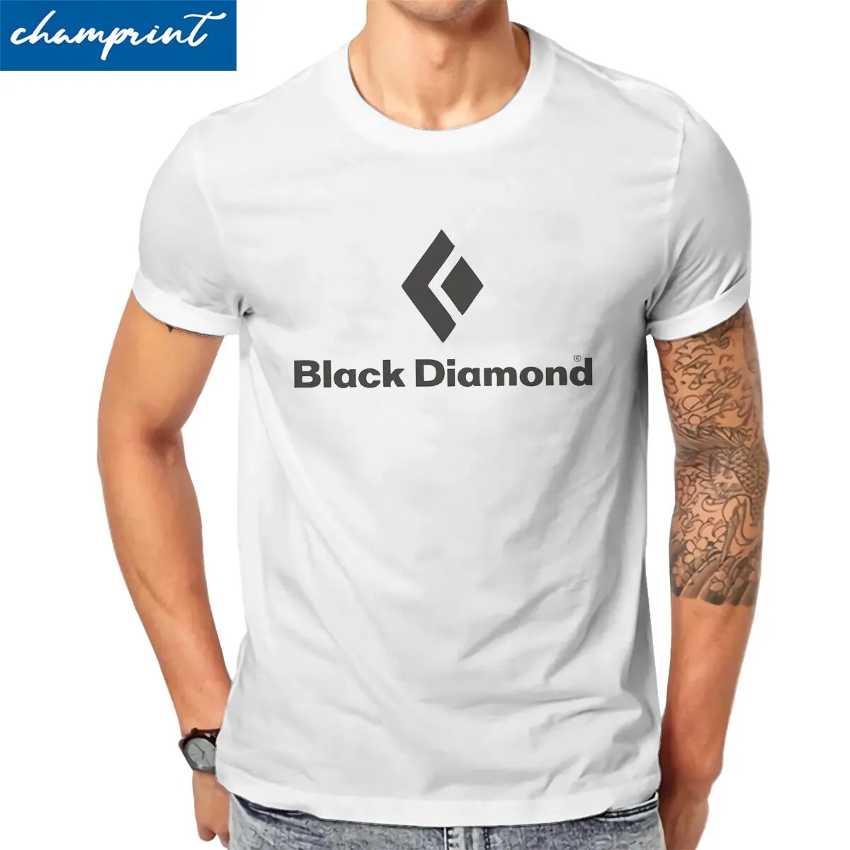 

Футболка мужская с коротким рукавом и круглым вырезом, из натурального хлопка