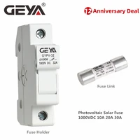 geya gypv 32 1p photovoltaic gpv fuse holder with 1038mm fuse link 1000vdc 10a 20a 30a solar system protection