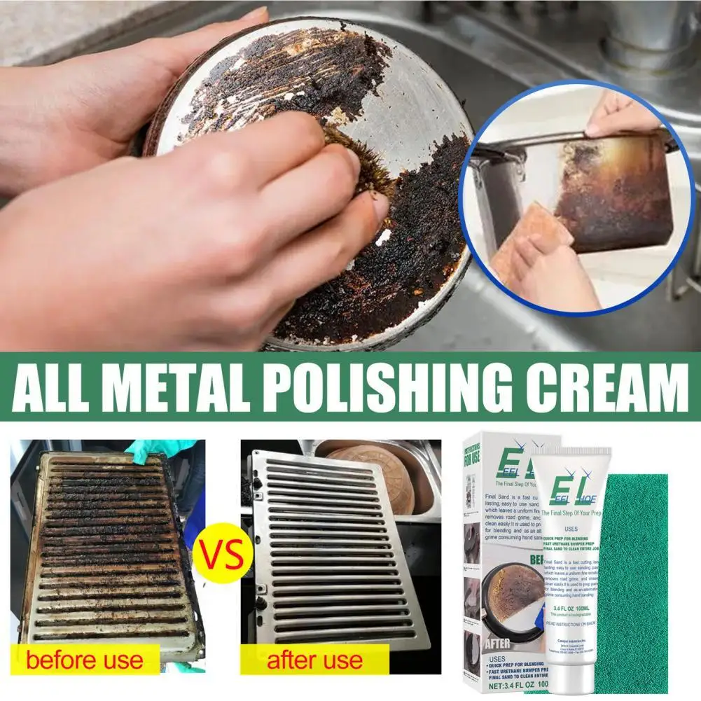 

Excellent Metal Derusting Cream Labor-saving Portable Metal Rust Remover Metal Rust Tarnish Remover Household Supplies