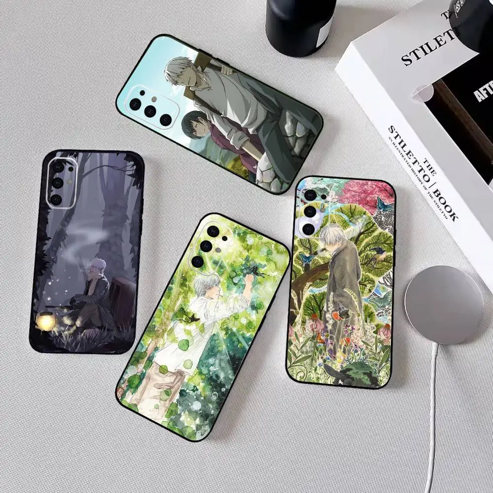 Фото Чехол для телефона Mushishi Ginko для Samsung S25, S24, S21, S22, S23, S30, Ultra, S20, Plus, Fe, мягкий силиконовый черный чехол №1