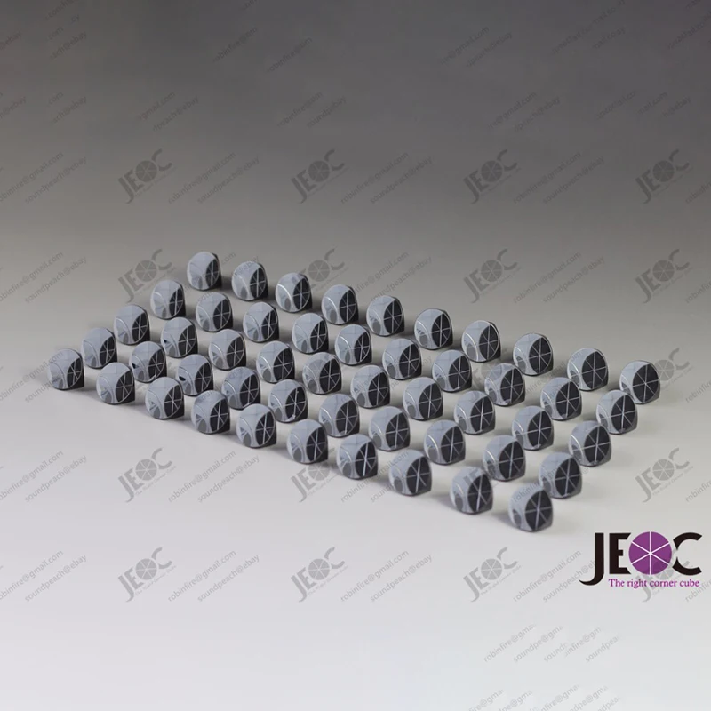 

50 штук JEOC с серебряным покрытием 1 дюймов угол кубическая призма, гальваническое покрытие 25,4 мм Трехгранная световозвращающий отражатель, 5 ...