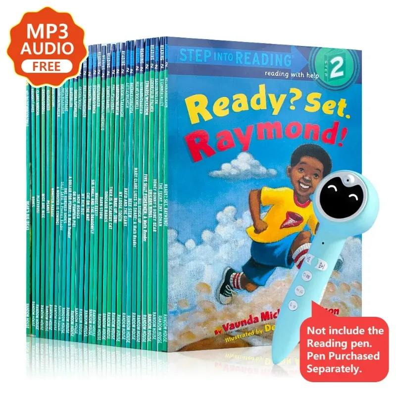 

30 Books/set Step Into Reading Level 2 Learning Helping Child To Reading Comprehension Picture Story Book Early Education