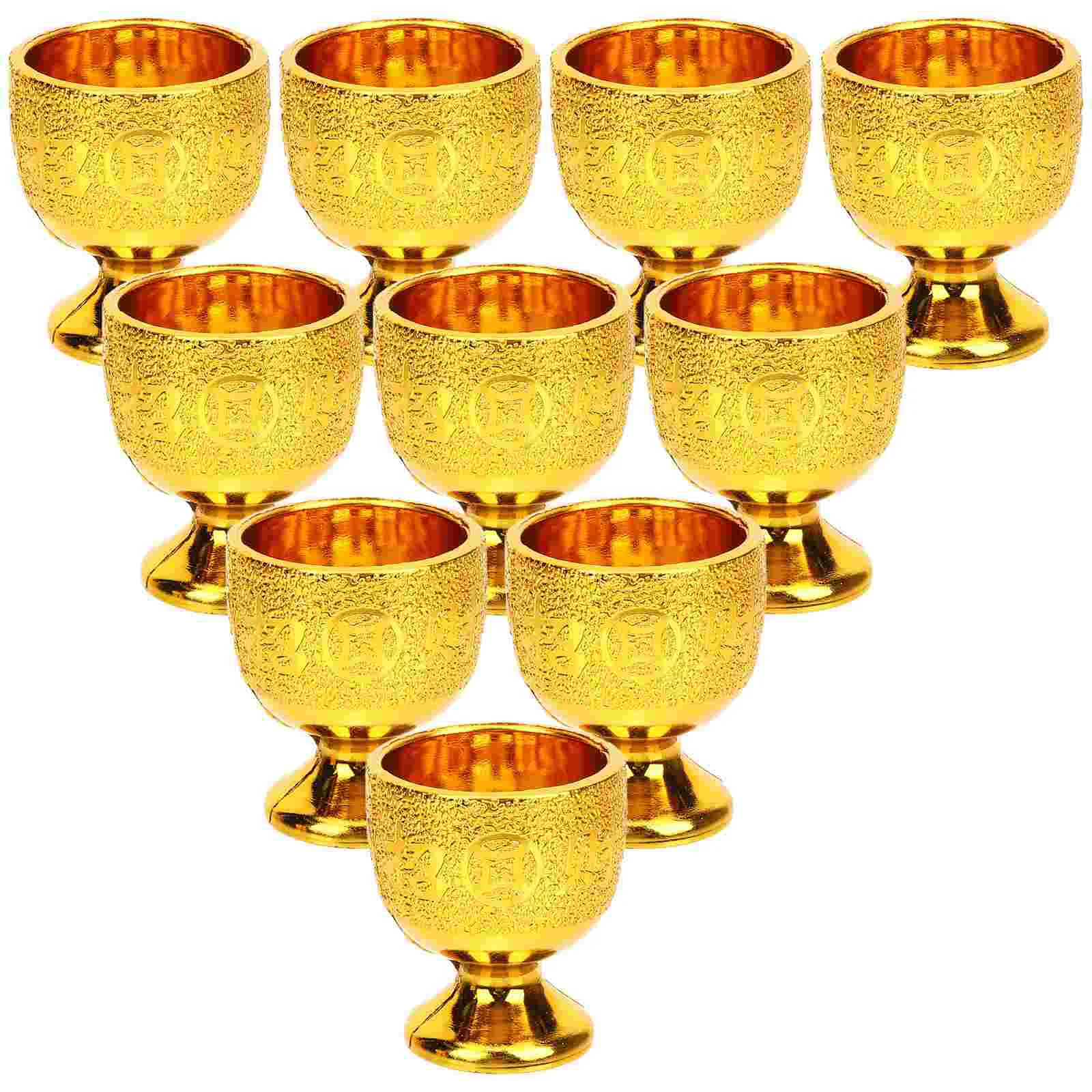 

10 Pcs Vintage Decor Small Cup Vintage Teapot Small Water Cup Vintage Office Decor Tea Cup Metal Glass