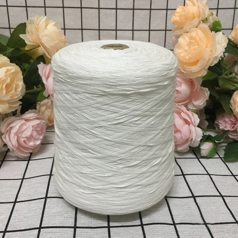 

500g Pure cotton flat yarn Tape yarn Can close fitting Soft cotton threads Handwork Hat knit yarn for knitting Doll yarn