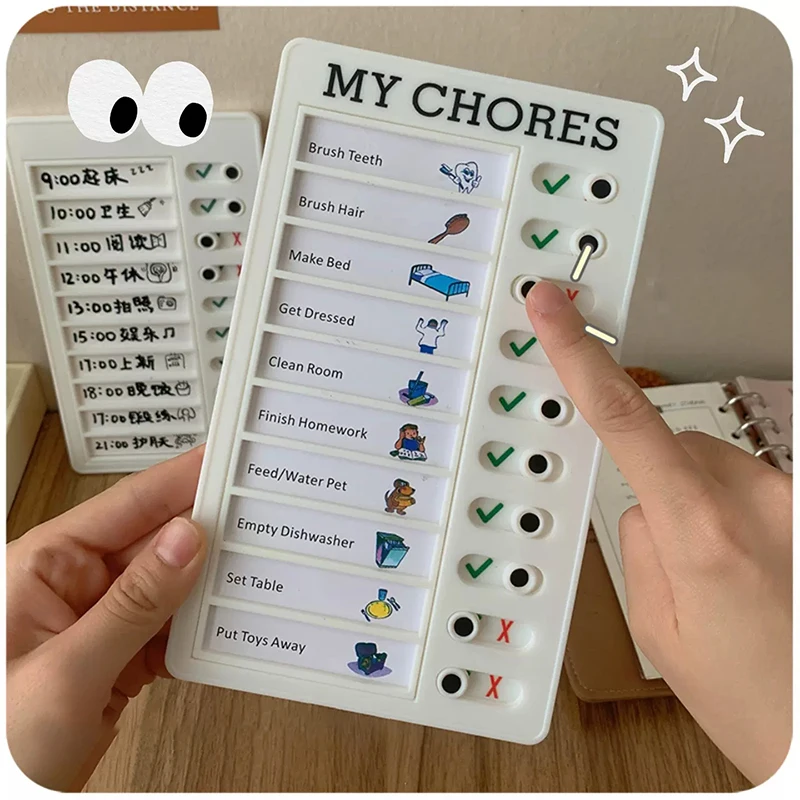 

Self Discipline Check List Daily Weekly Monthly Planner Memo Sticky Notes Kawaii Stationery Notepad Office School Supplies