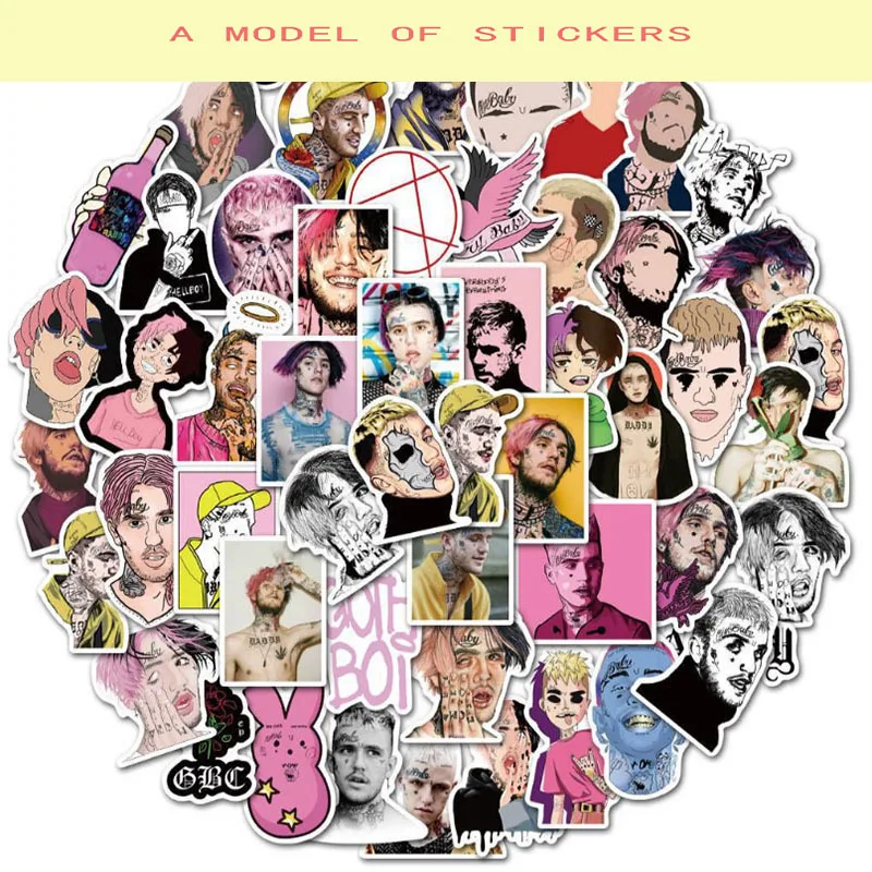 

10/30/50 шт. 3 серии рэпер Lil Peep персонализированные граффити водонепроницаемые наклейки чемодан ноутбук крутой Холодильник Скейтборд