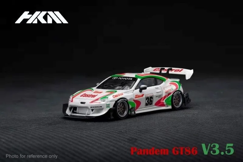 

HKM 1:64 Pandem 86 / GT86 Rocket Bunny V3.5 Castrol Diecast Model Car