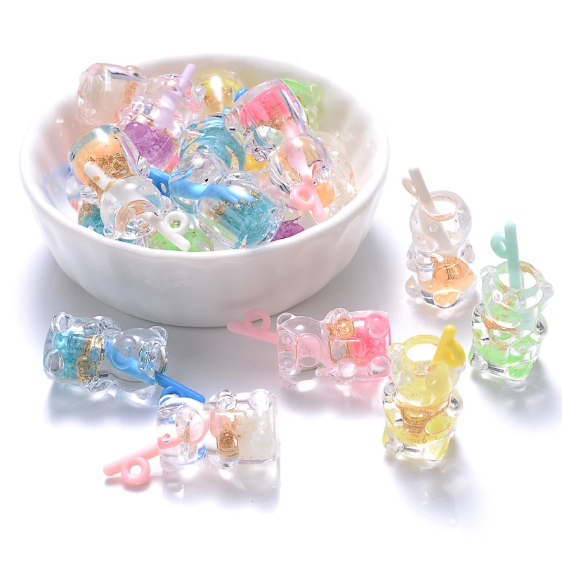 10 шт. подвеска в виде медведя из смолы |