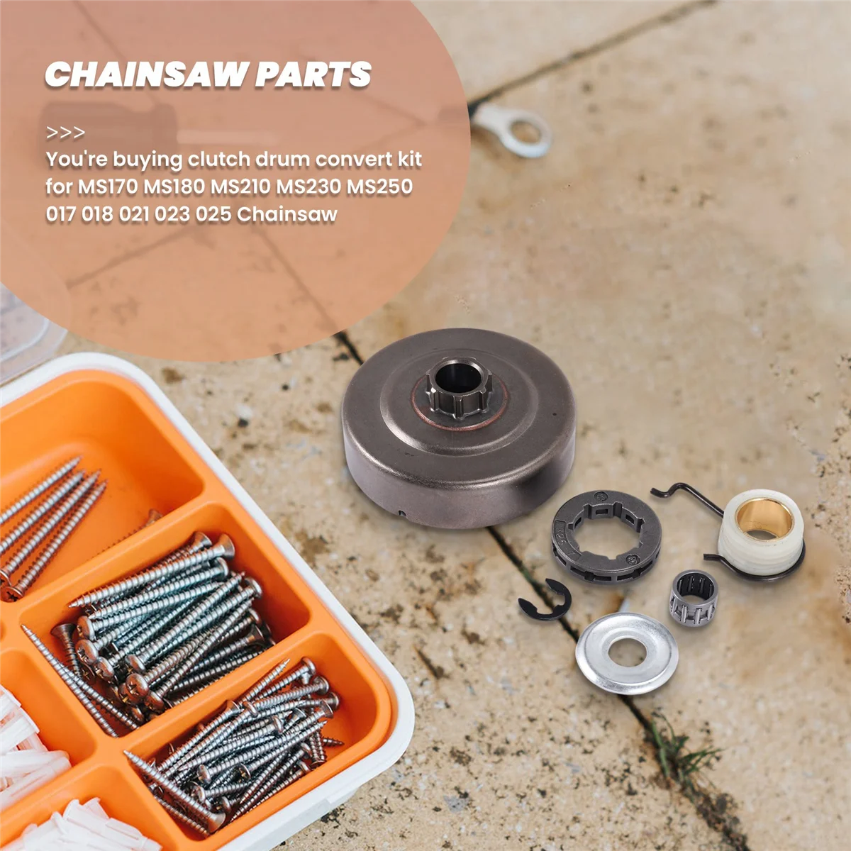 Комплект подшипников звездочки обода барабана сцепления 325-7 для бензопилы MS180 018