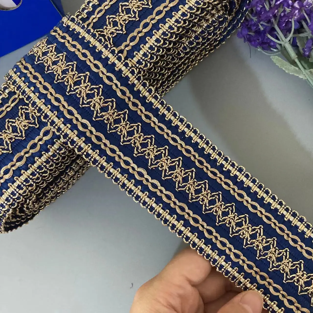 1 м 5 см синее платье кружевная лента украшение Женская этническая ветровая для