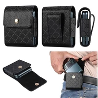 business plaid fanny pack case for samsung galaxy z flip 3 flip3 5g f7110 leather phone protective cover coque for motorola rzar