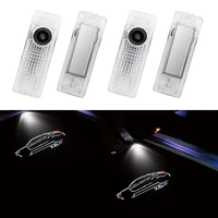 2pcs led car door welcome light automobile external accessories for bmw x4 logo f26 g02 model auto hd projector lamp