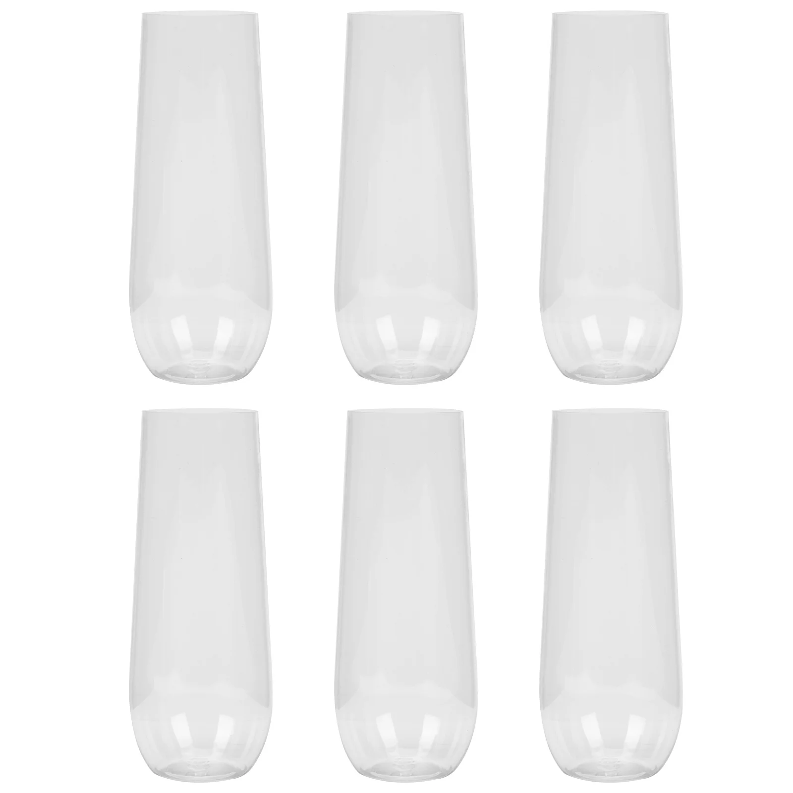 

Glasses Champagnecupwater Flutes Cups Cleartall Mugcoffee Goblet Transparent Unbreakable Party Drinking Cocktail Colada