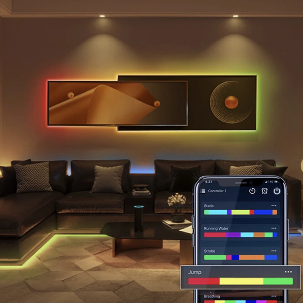 Пиксельный RGB-контроллер для светодиодной ленсветильник WS2811 WS2812B SK6812 с Wi-Fi 5 в