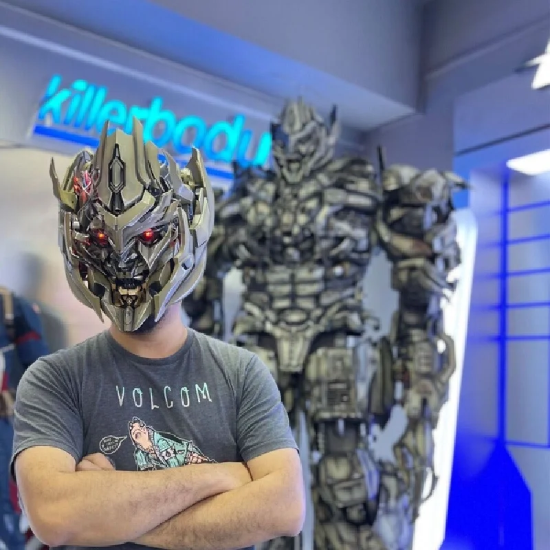 Аутентичный убийца тела Трансформеры Мегатрон переменный шлем с голосовым