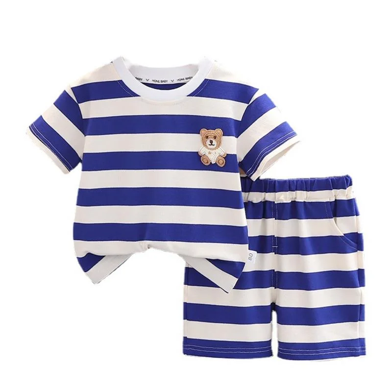 

New Summer Baby Girl Clothes Suit Boys Clothing Children Fashion T-Shirt Shorts 2Pcs/Sets Toddler Casual Costume Kids Tracksuits