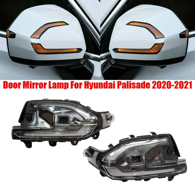 

Left Car Outside Door Mirror Lamp Turn Signal Lamp for Hyundai Palisade 2020-2021 87614S8000