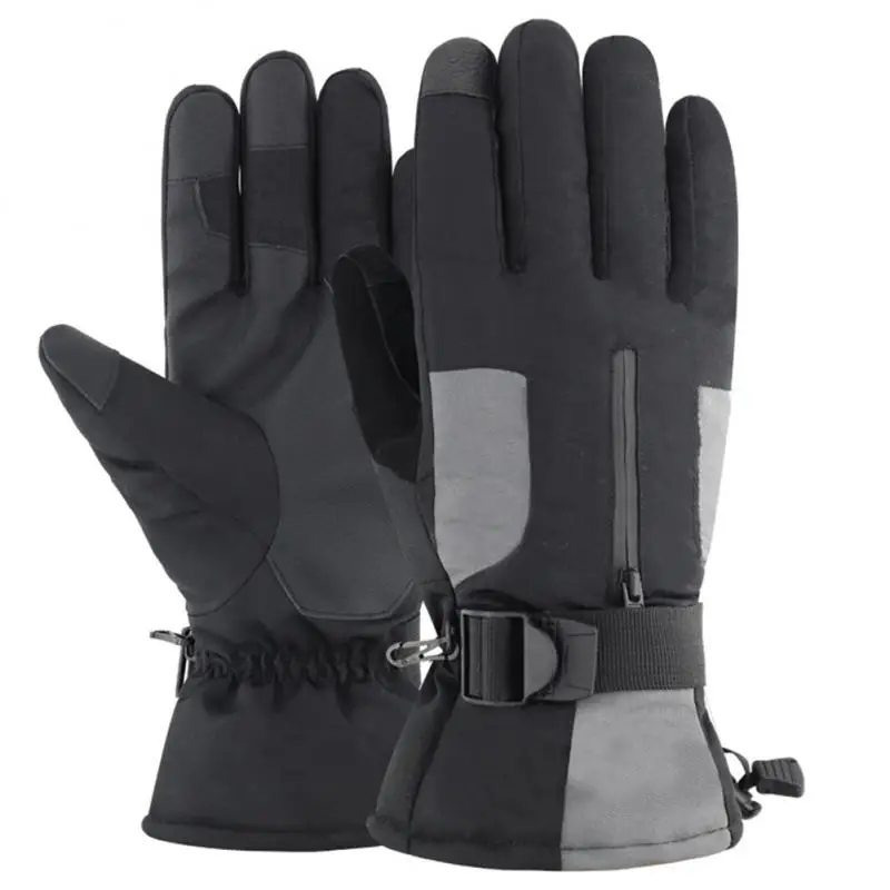

Thermal Ski Gloves Winter Fleece Waterproof Mittens Warm Snowboard Gloves 3 Fingers Touch Screen Glove Snowboard Cycling Glove