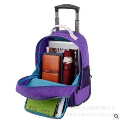 

Рюкзак на колесиках для ноутбука 18 дюймов, водонепроницаемый дорожный ранец на колесиках, вместительные мужские чемоданчики на колесиках, чемодан для ручной клади