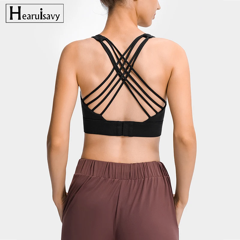 

Спортивный бюстгальтер Cross Beauty с тремя пряжками, противоударное Спортивное нижнее белье для женщин, топ для фитнеса и бега, дышащий жилет, од...