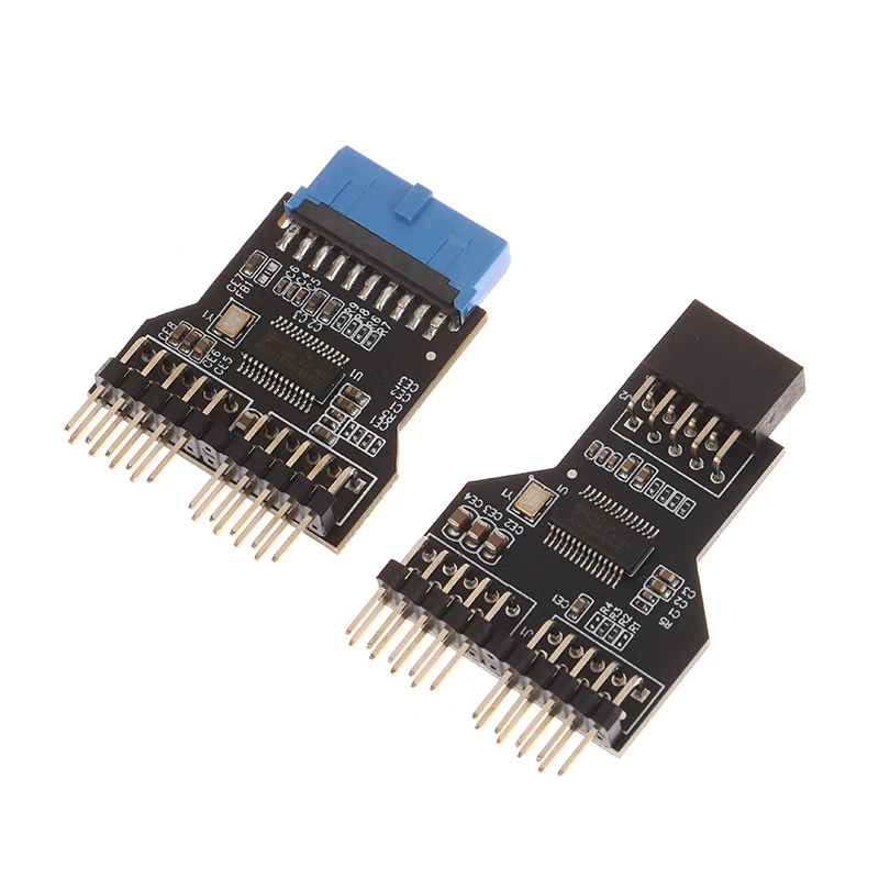 USB 2.0 9-контактный разветвитель материнская плата разъем от 1 до 2 удлинительный