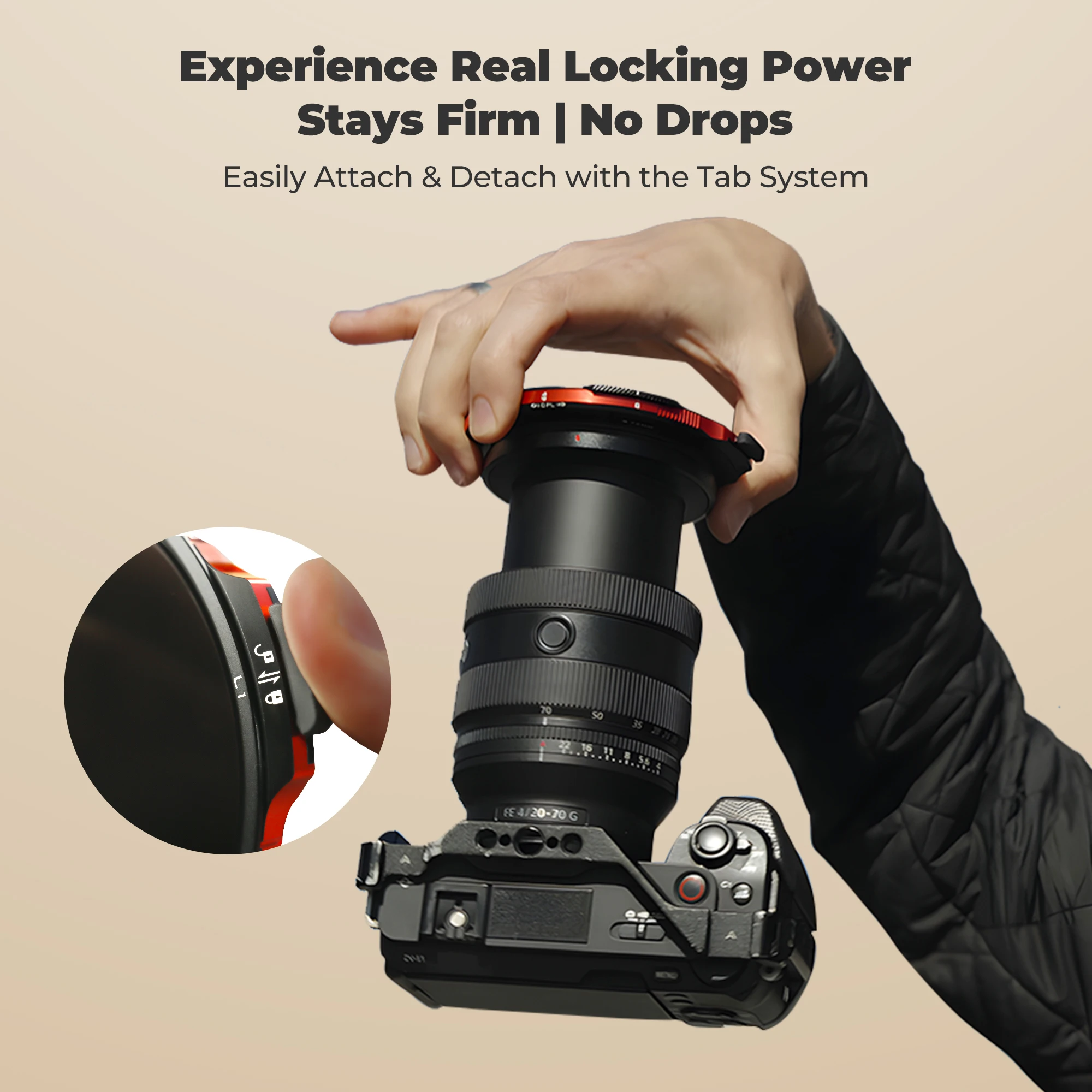 Фото Freewell 82 мм L1 Real Locking Camera Filter All Day Kit — Hybrid VND/CPL 3-10 Stops с фильтрами ND32 Аксессуары для фотосъемки №4