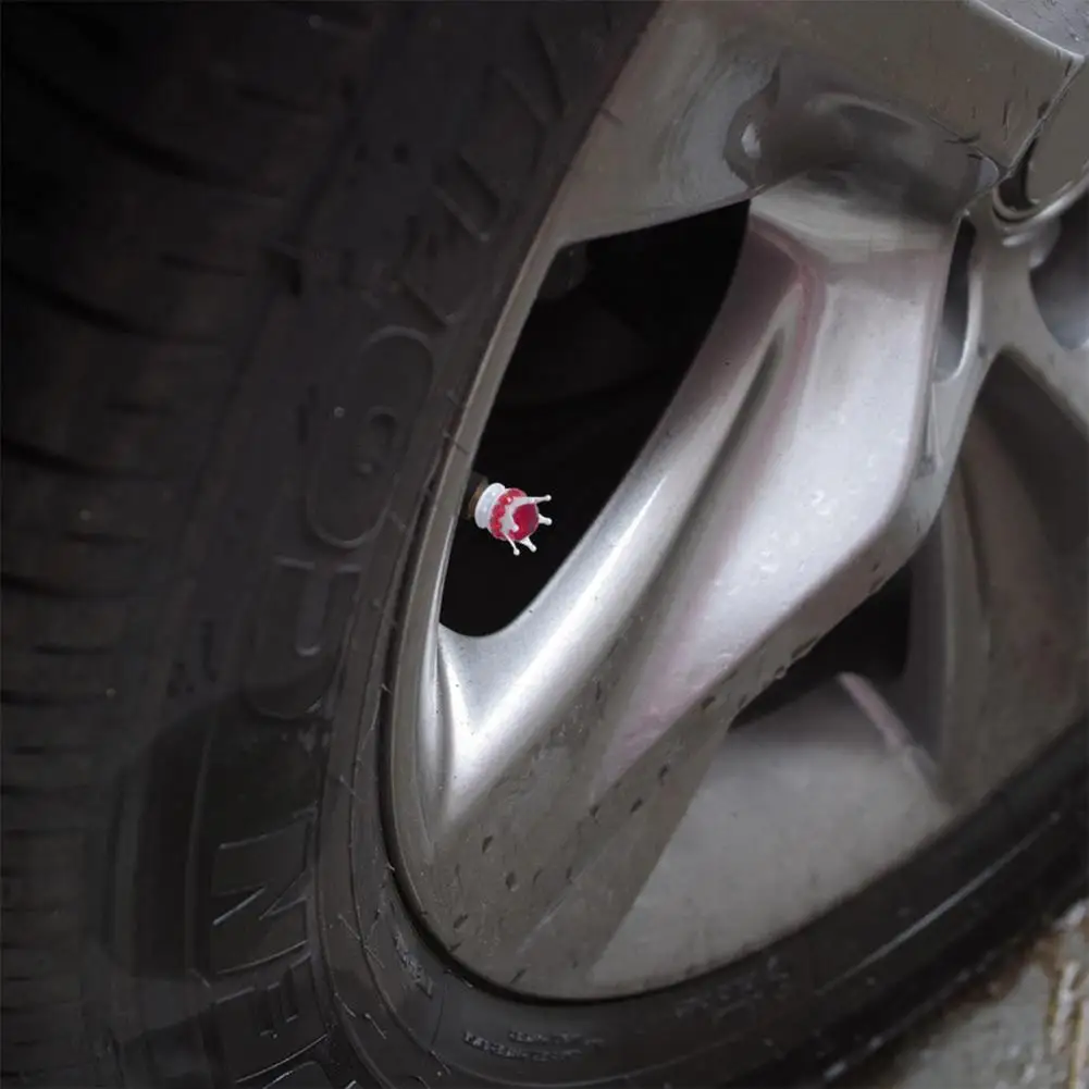 

Universal Air Cap Crown Shape Handmade Rhinestone Tire Stem Cap Tire Stem Cap Air Valve Cap