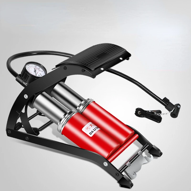 

2022 New Portable Car Electric Bicycle Pedal High Pressure Inflator Foot Pump Road Bike Pump Bike Accessories Mini Bike Pump
