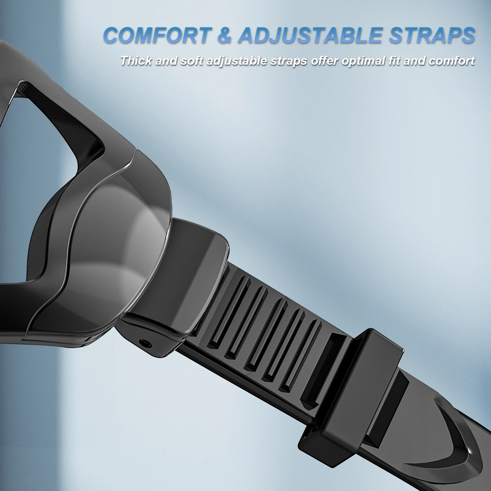 Маска для подводного плавания незапотевающие очки дайвинга детей плавательная