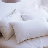 1 pairs white pillow cases 5076cm rectangular pillow cover soft touch plain color pillowcase for hotel home