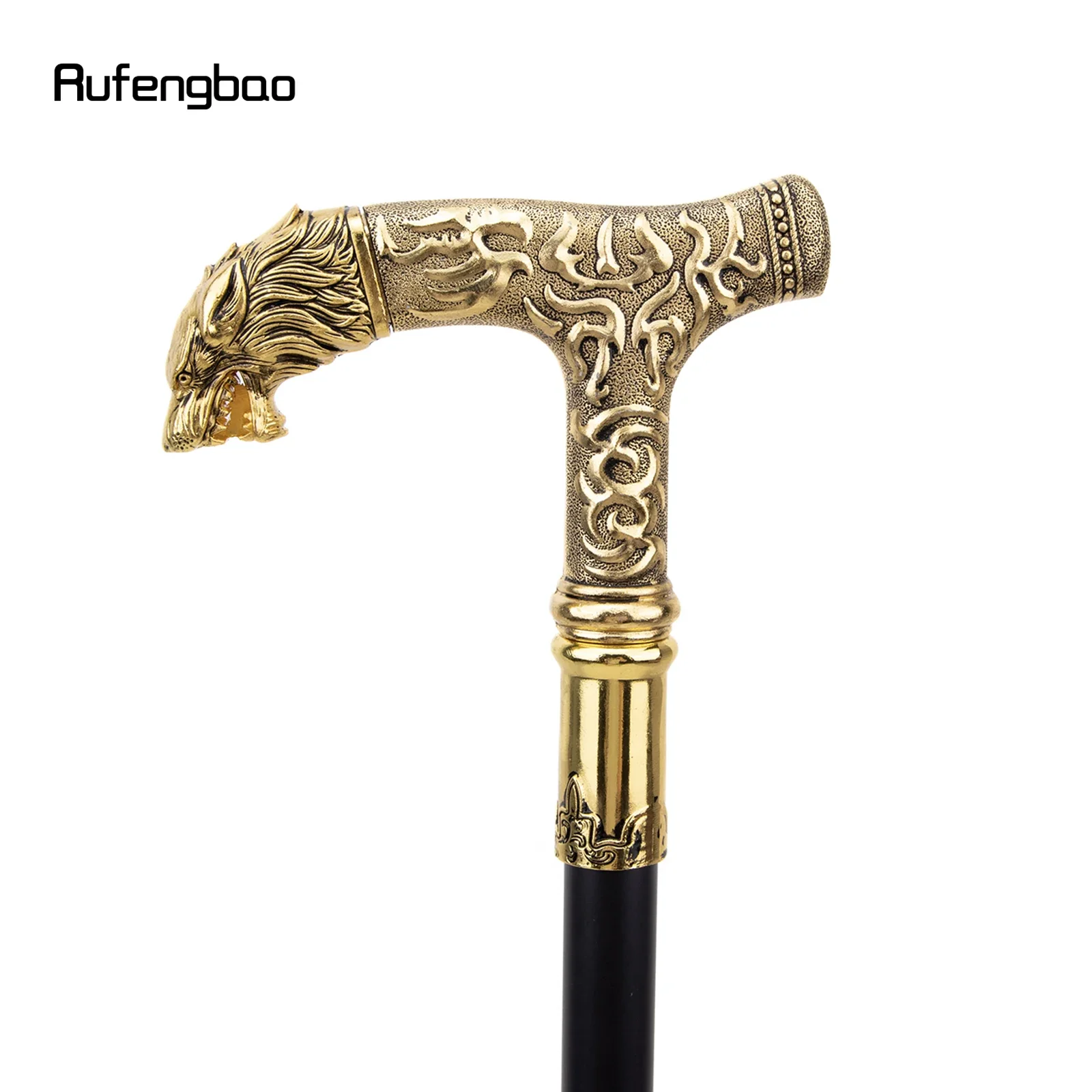 Ручка Золотой волк с одним шарниром модная трость декоративная для вампира