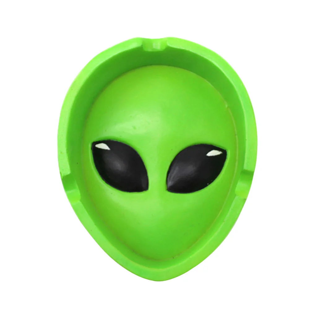 

Ashtray Holder Ash Aliencigar Bowl Key Container Jewelry Storage Dish Decorative Butt Tray Tabletop Smoking Decor Car Resin