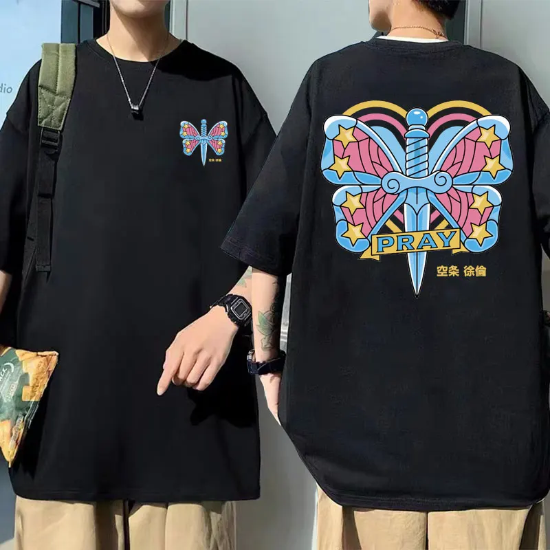 

Anime JoJo Bizarre Adventure Stone Ocean Graphic Tshirt Men Women Loose Tee Shirt Jolyne Cujoh Dagger Butterfly Tattoo T-shirts