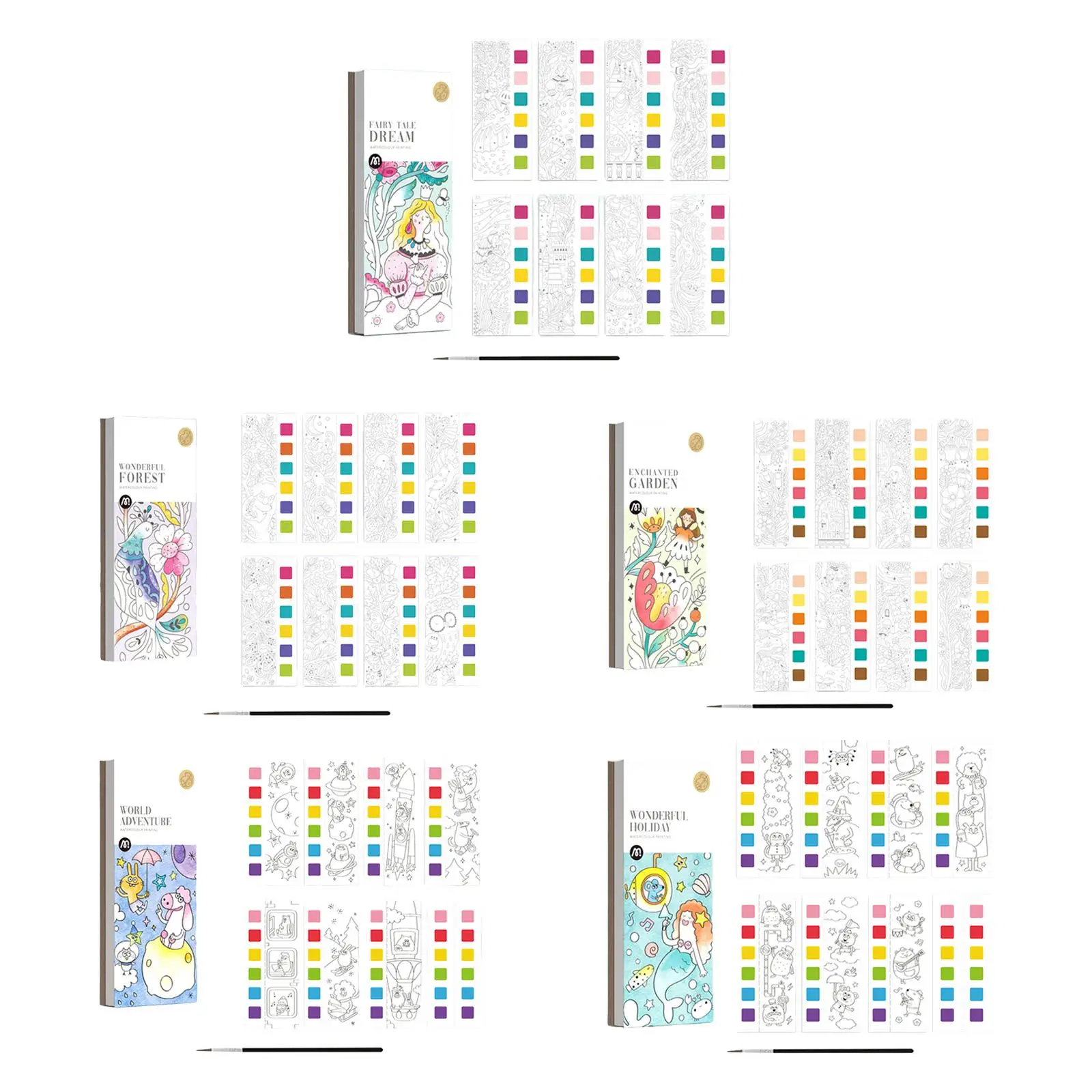 

Watercolor Painting Book Drawing Arts Color Drawing Toy Leisure Making Art Game Entertainment Painting Toy for Boys Souvenir
