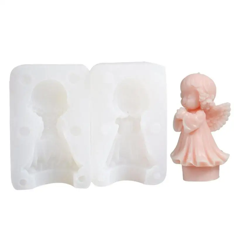 

Angel Soap Mold Silicone Mold For Soap Making Resin Crafts Mold Angel Mould For DIY Aromatherapy Candles Wax Aromatherapy