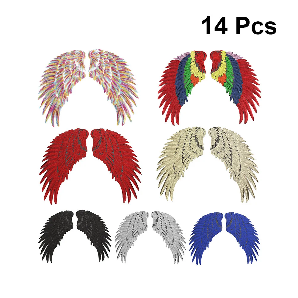 

7 Pair of Patch Adhesive Colorful DIY Costume Accessories for Sweater Dressing Backpack