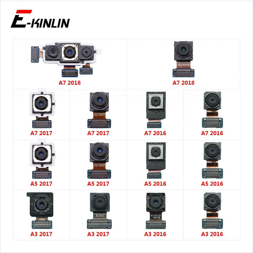 

Основная задняя фронтальная камера для селфи для Samsung Galaxy A3 A5 A7 2018 2017 2016 гибкий кабель запасные части
