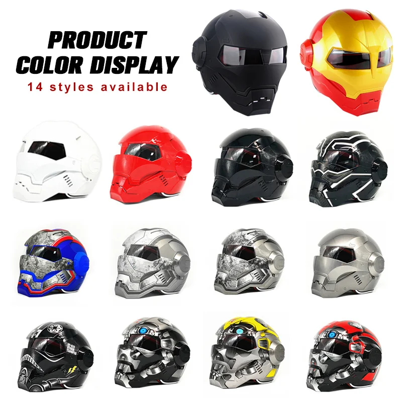 Helmet Motorcycle Off-road Vehicle Battery Car Made Of High-quality Materials Personalize With DOT Standard Novel enlarge