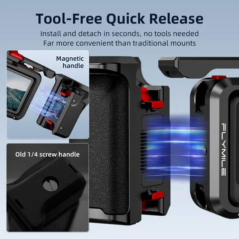 Flymile Camera Grip Holder для DJI OSMO Action 6