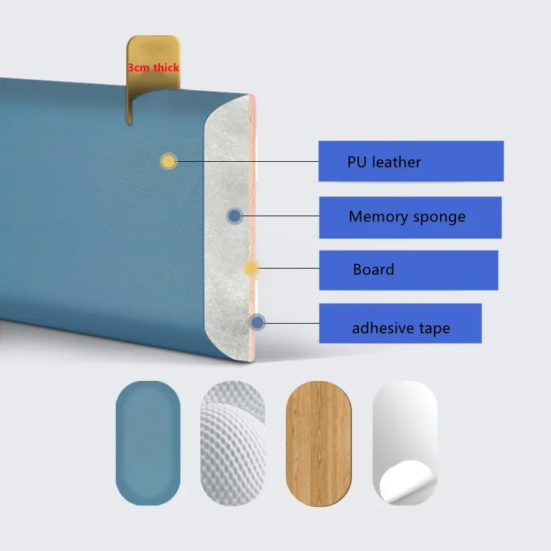 Детская спальня для изголовья кровати самоклеящаяся мягкая сумка детской