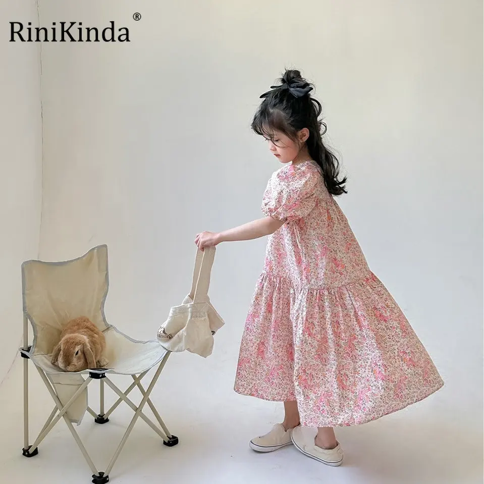 

Детское плиссированное платье, с коротким рукавом-фонариком