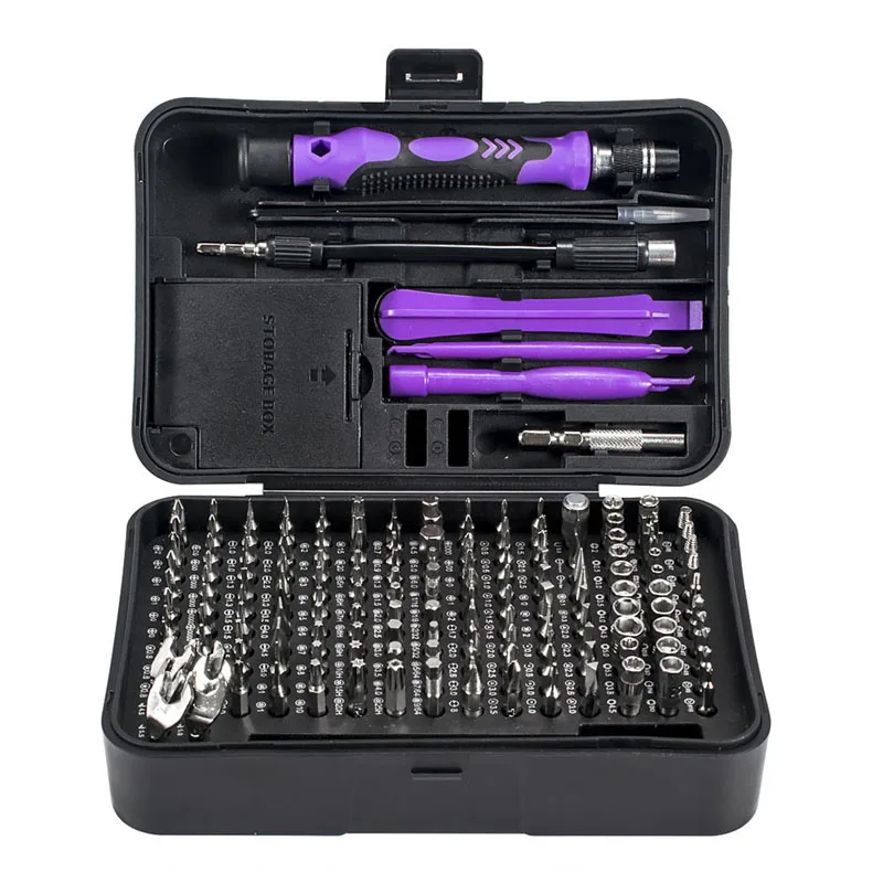 

170 In 1 Multi Screwdriver Set with 154 Precision Bits Mini Hand Tools for Home Computer Phone Repair Tool Box Screw Driver