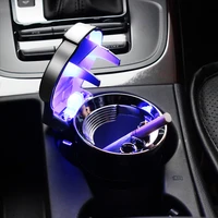 the new universal travel portable car ashtray led high brightness car cup holder ashtray