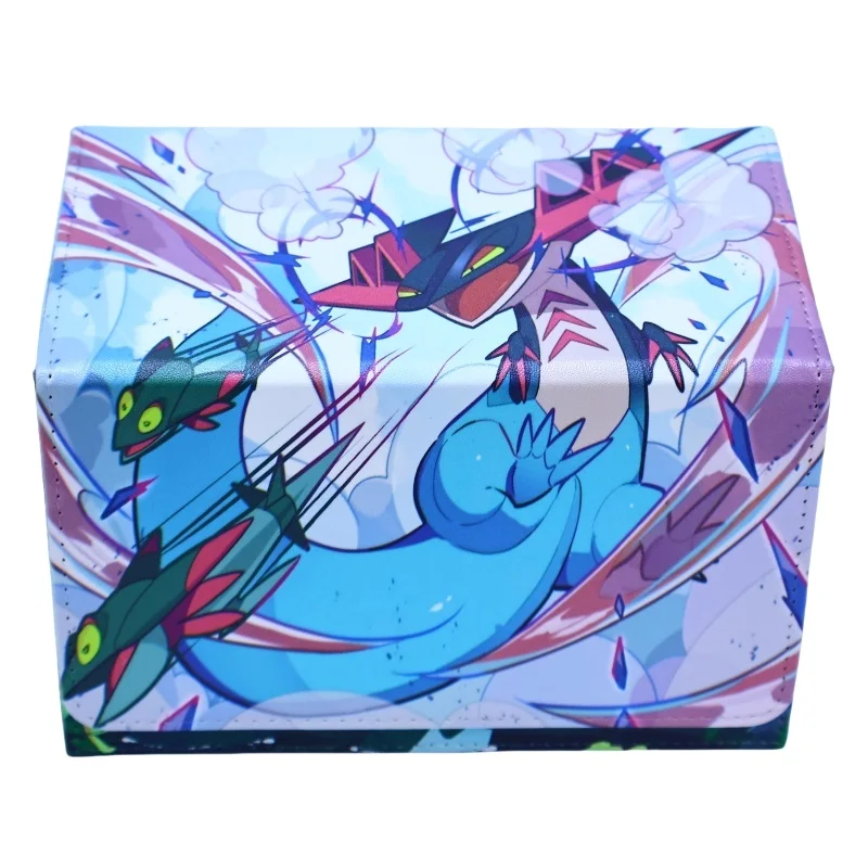 Аниме Dragapult Ex Card Case PTCG Drakloak Diy Высококачественная кожаная фигурка игрушки Игровая