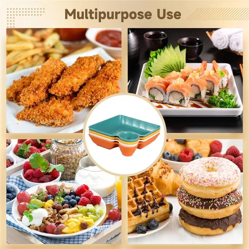 16 шт. сервировочные тарелки для занурений разделенная тарелка пельменей