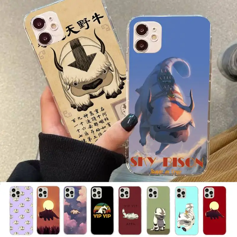 

Appa Yip Yip Avatar Phone Case for iPhone 11 12 13 Mini Pro Max 8 7 6 6S Plus X 5 SE 2020 XR XS Case shell
