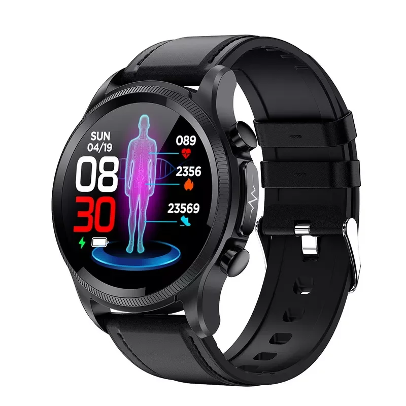

E400 Cardiac Blood Glucose High End Smart Health Watch Temperature ECG Monitoring Men Women Chest Patch Heart Rate