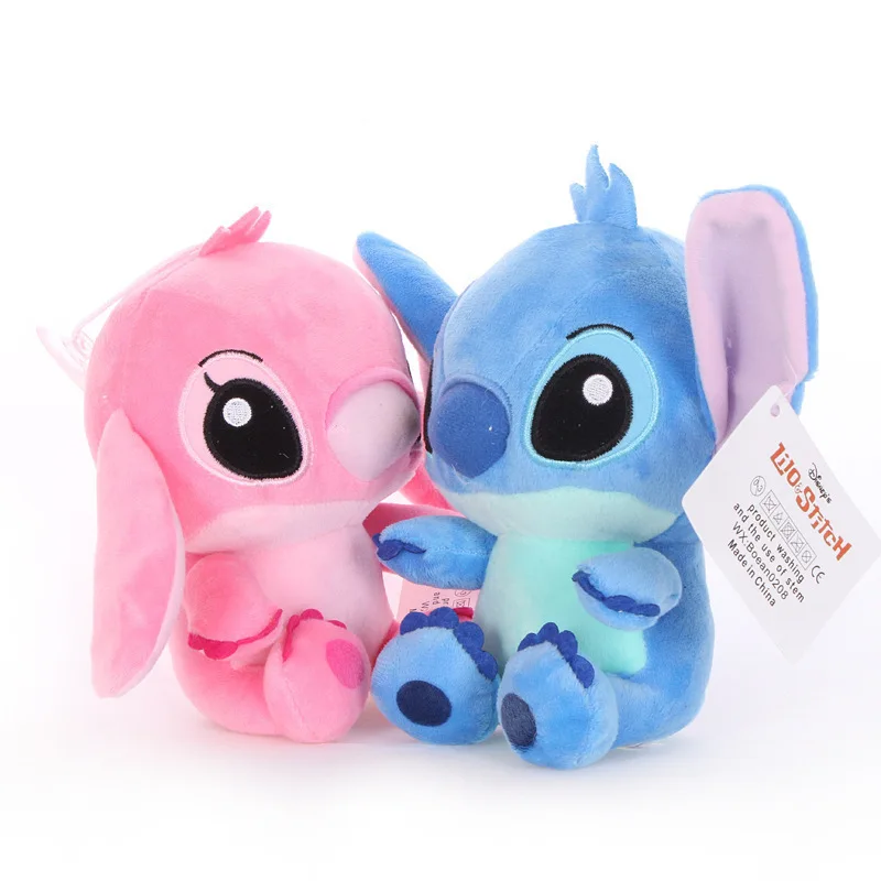

Disney Lilo Stitch Couple Plush Models Cute Stuffed Plush Dolls Anime Pendant Toys Toys Kawaii Kids Birthday Christmas Gift